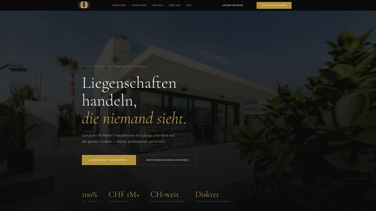 1b1 Off-Market Immobilien – Zurich Unterland